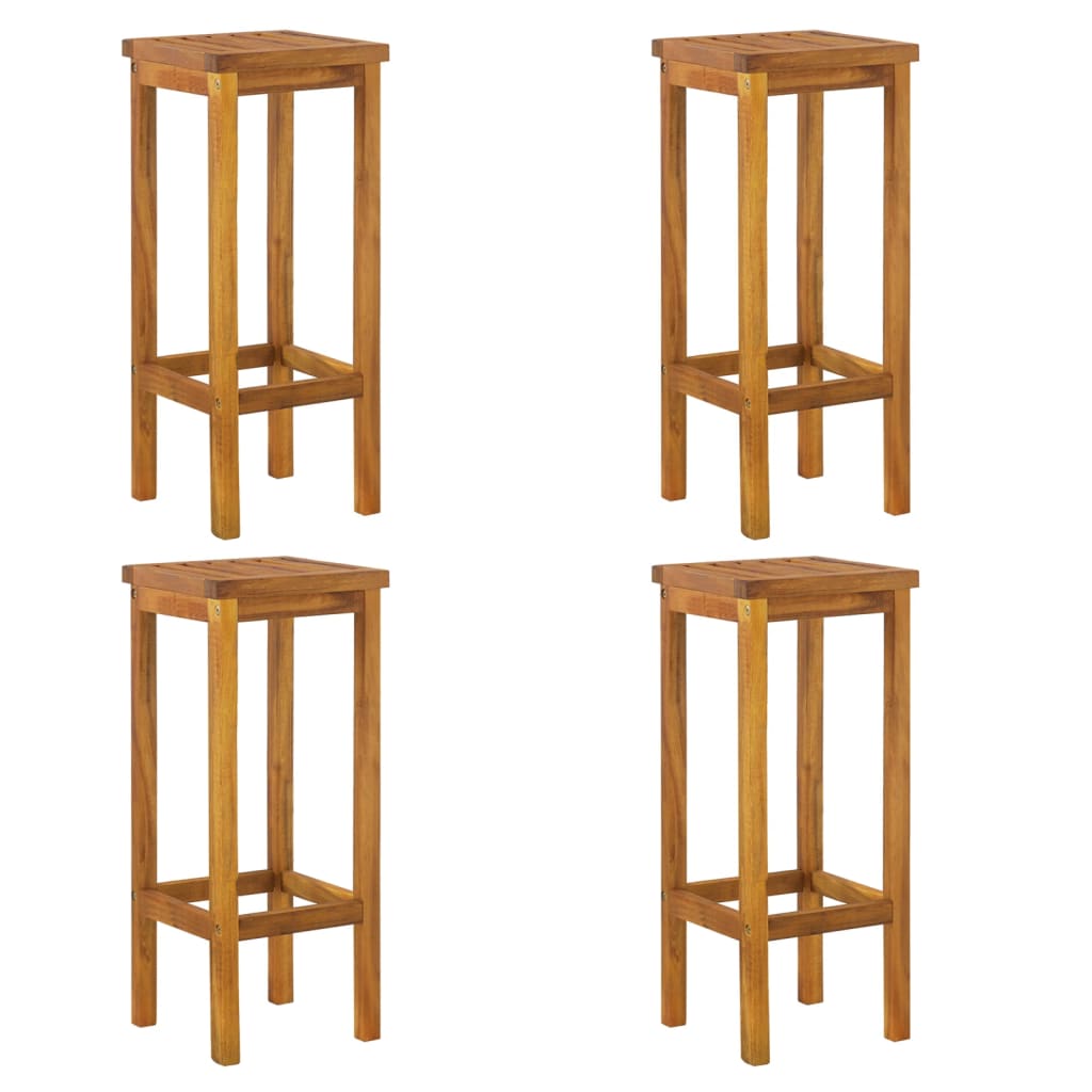 Ensemble De Bar De Jardin 5 Pcs Bois D'acacia Solide