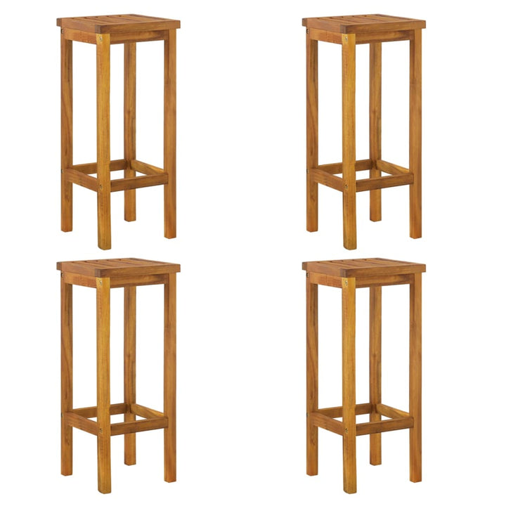 Ensemble De Bar De Jardin 5 Pcs Bois D'acacia Solide