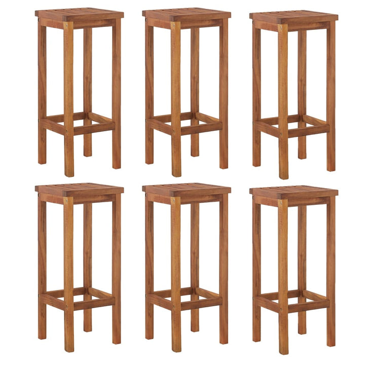 Ensemble De Bar De Jardin 7 Pcs Bois D'acacia Solide