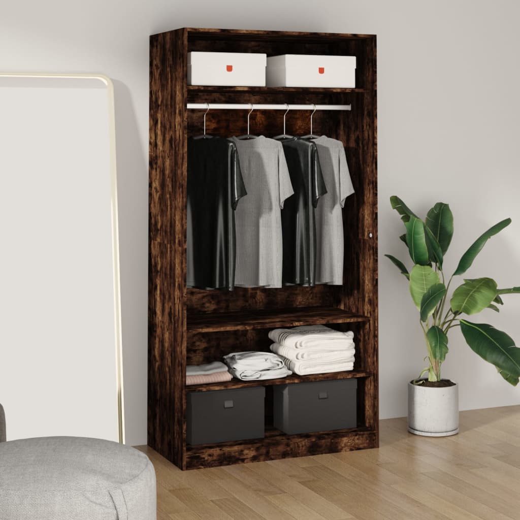 Garde-Robe Bois D'ingénierie Chêne Fumé