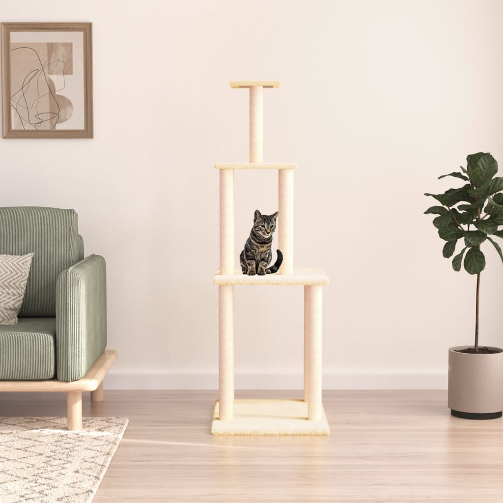 Arbre À Chat Avec Griffoirs En Sisal 149 Cm