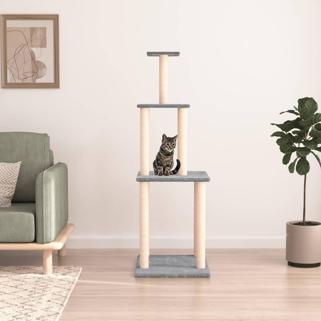 Arbre À Chat Avec Griffoirs En Sisal 149 Cm