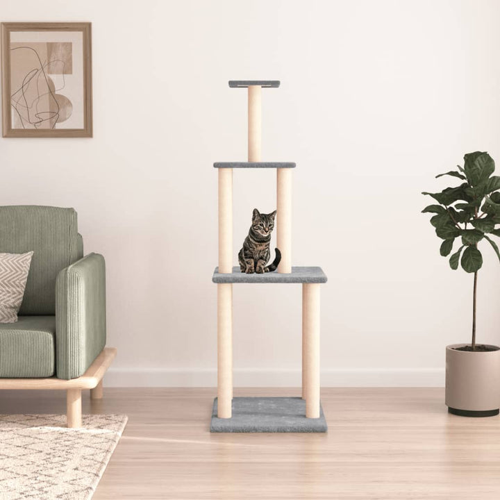 Arbre À Chat Avec Griffoirs En Sisal 149 Cm
