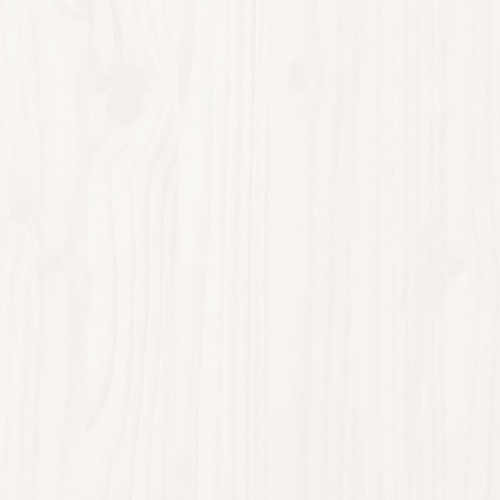 Ensemble De Bar De Jardin 3 Pcs Blanc Bois De Pin Massif