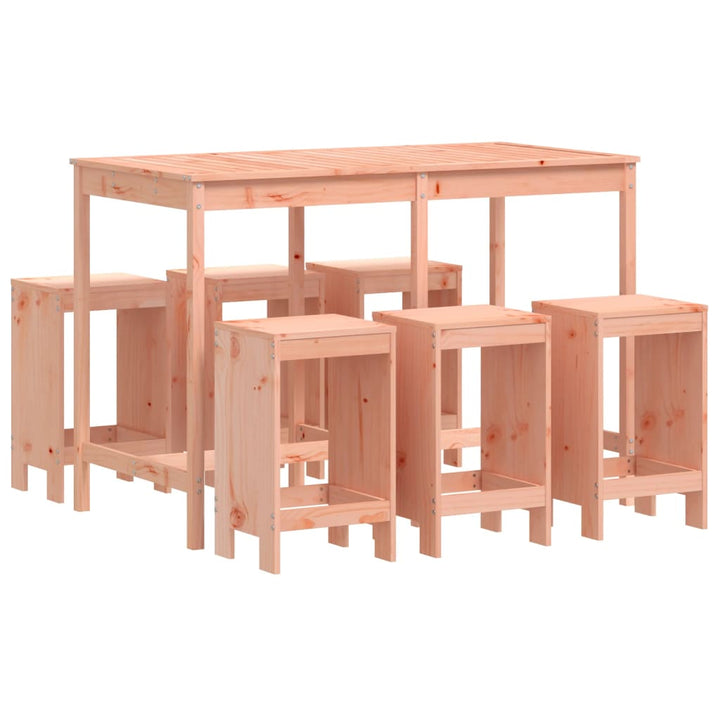 Ensemble De Bar De Jardin 7 Pcs Bois Massif Douglas