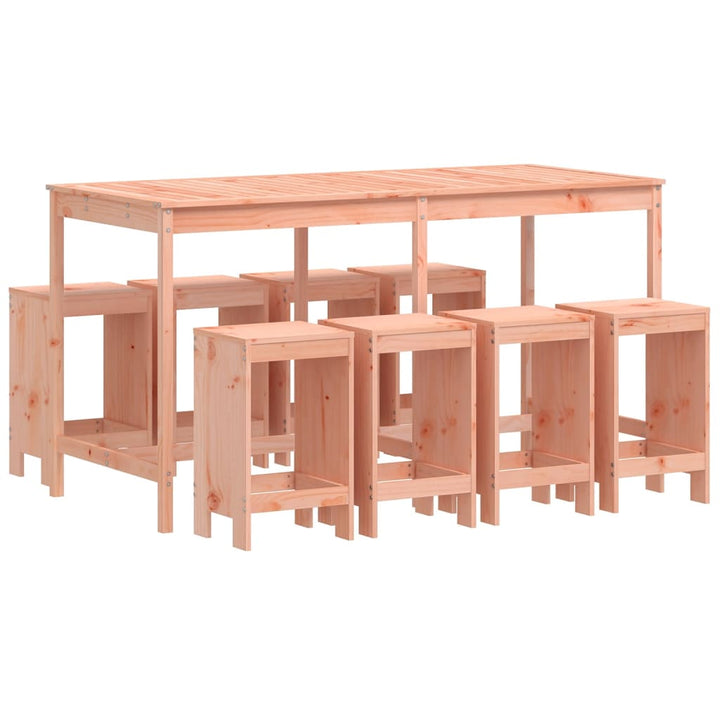 Ensemble De Bar De Jardin 9 Pcs Bois Massif Douglas
