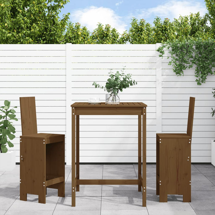 Ensemble De Bar De Jardin 3 Pcs Bois Massif De Douglas