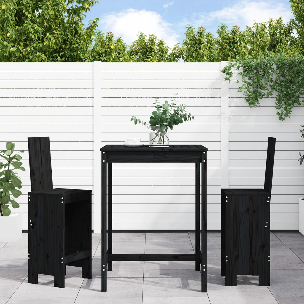 Ensemble De Bar De Jardin 3 Pcs Bois Massif De Douglas