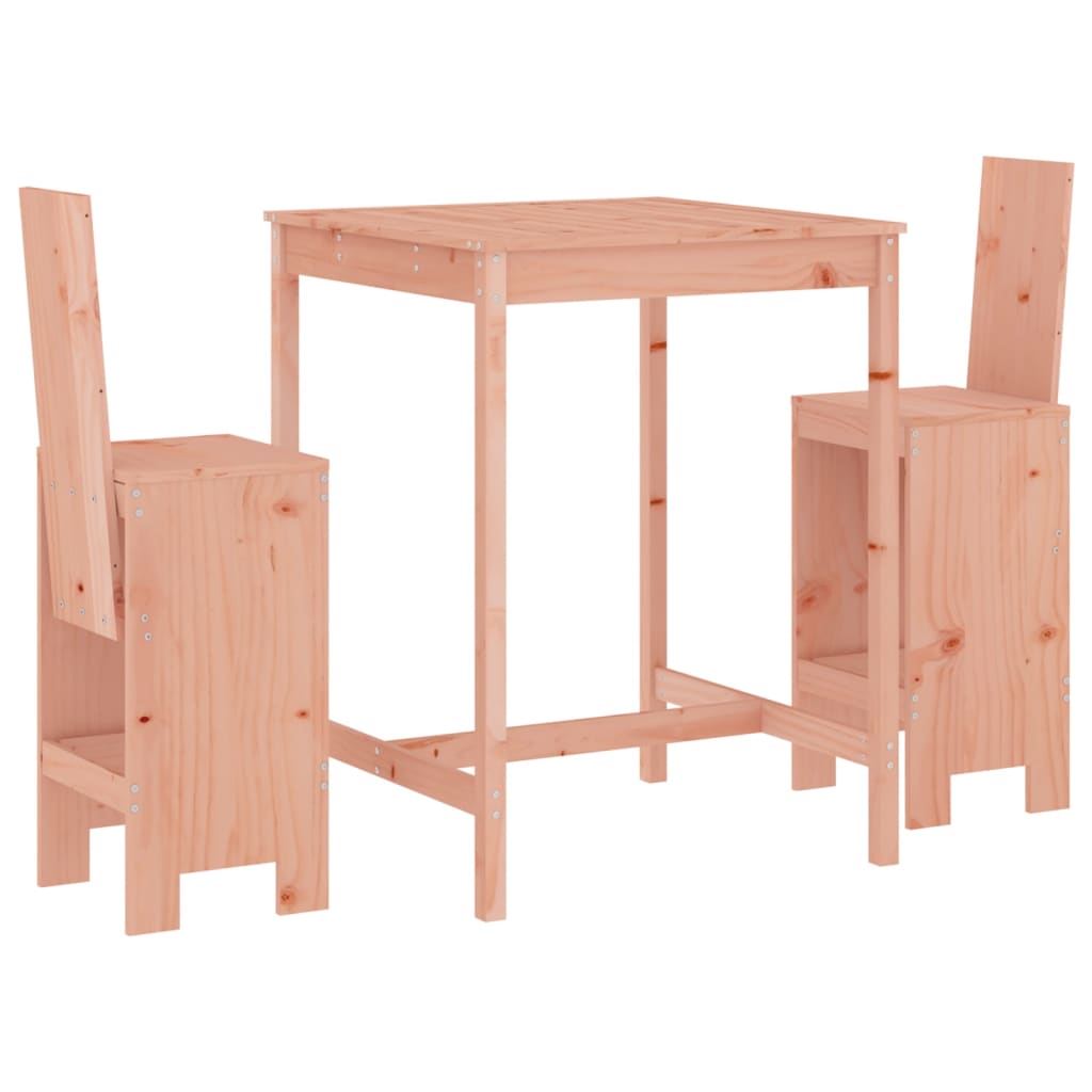 Ensemble De Bar De Jardin 3 Pcs Bois Massif De Douglas