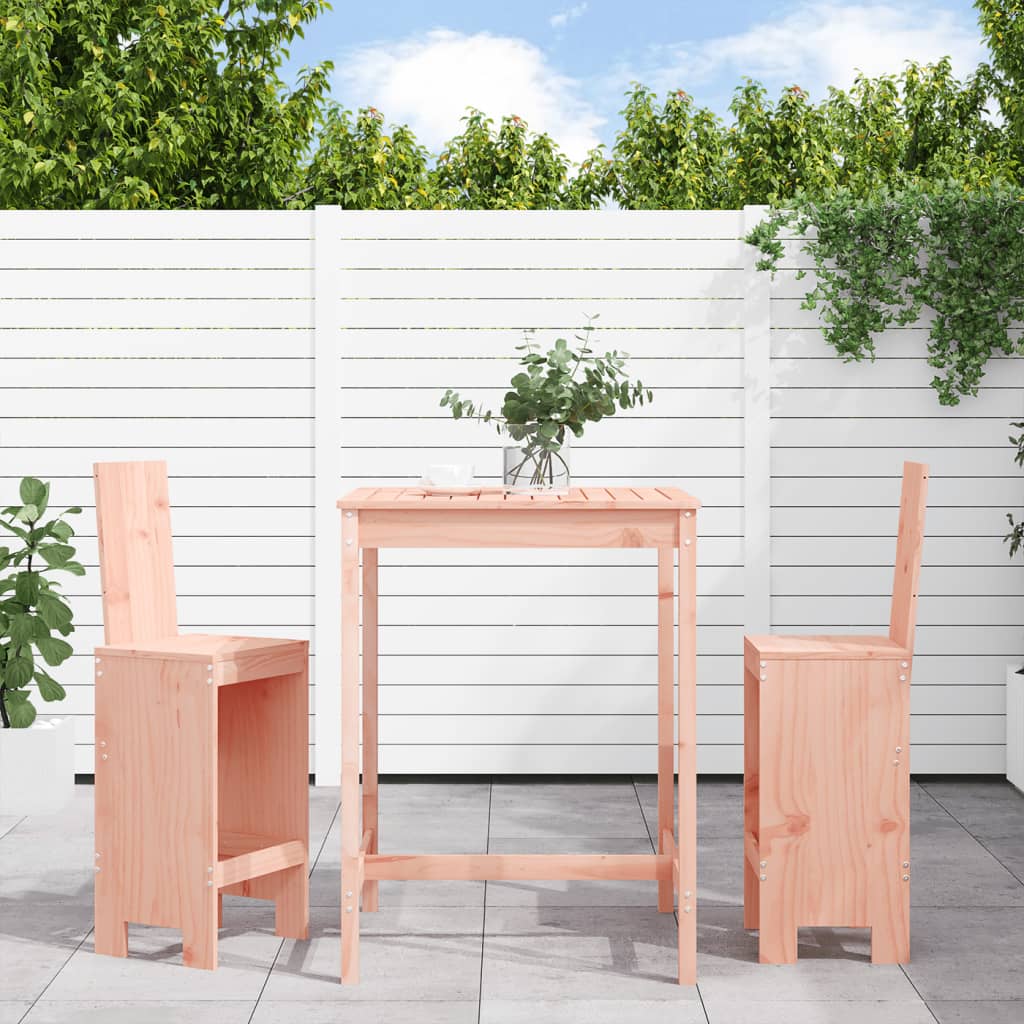 Ensemble De Bar De Jardin 3 Pcs Bois Massif De Douglas