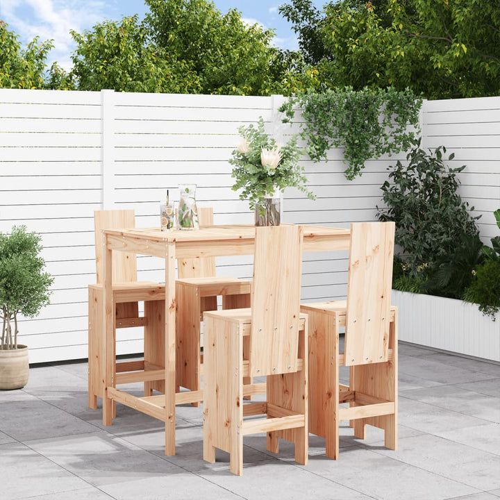Ensemble De Bar De Jardin 5 Pcs Bois Massif De Douglas