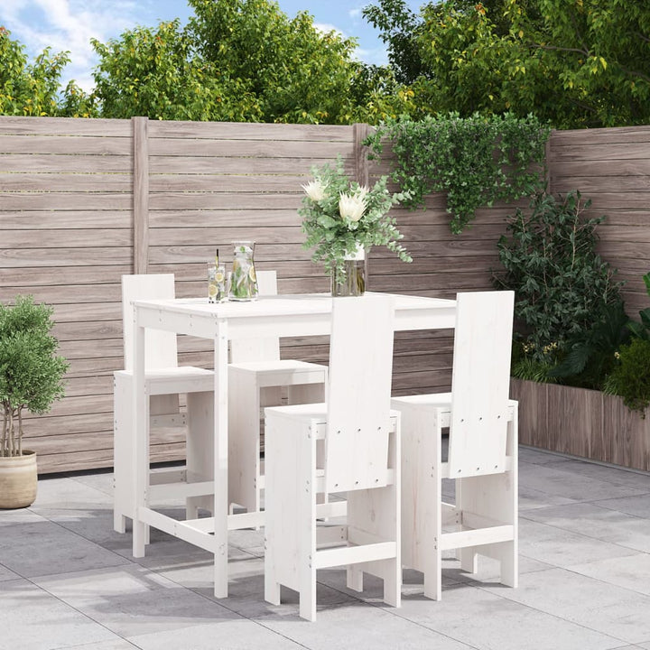 Ensemble De Bar De Jardin 5 Pcs Bois Massif De Douglas