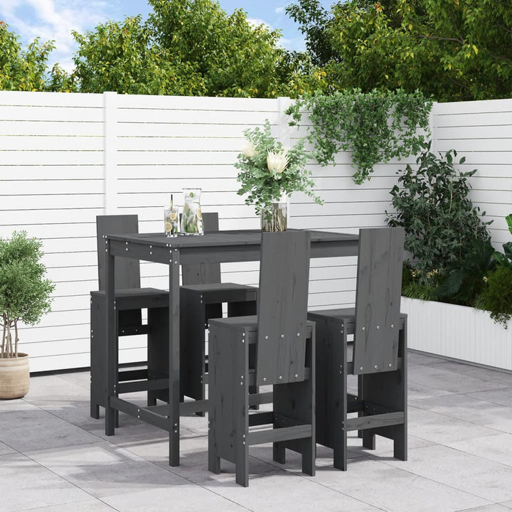 Ensemble De Bar De Jardin 5 Pcs Bois Massif De Douglas