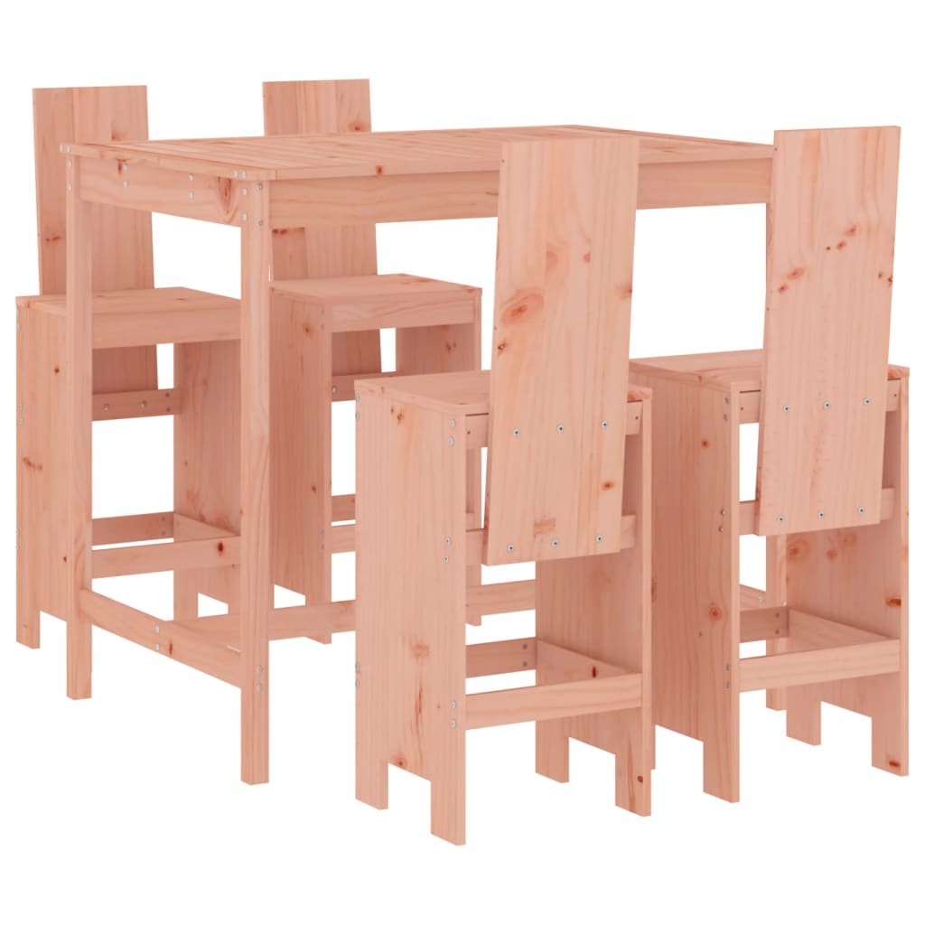 Ensemble De Bar De Jardin 5 Pcs Bois Massif De Douglas