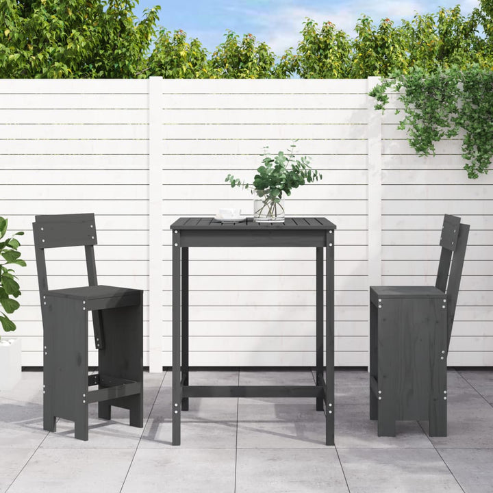 Ensemble De Bar De Jardin 3 Pcs Bois Massif De Douglas