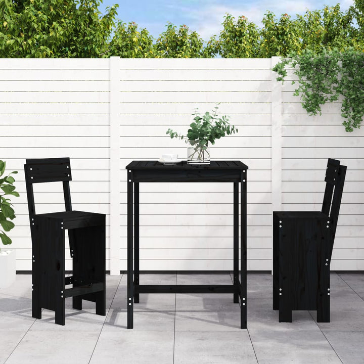 Ensemble De Bar De Jardin 3 Pcs Bois Massif De Douglas