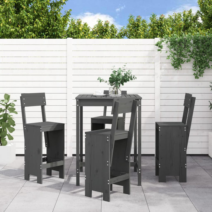 Ensemble De Bar De Jardin 5 Pcs Bois Massif De Douglas