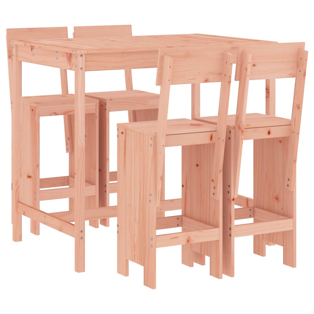 Ensemble De Bar De Jardin 5 Pcs Bois Massif De Douglas