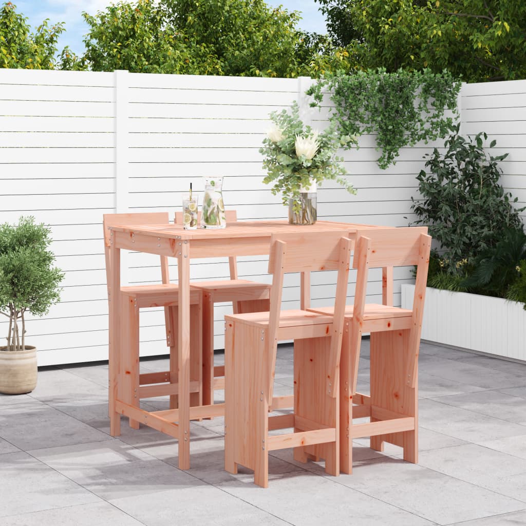 Ensemble De Bar De Jardin 5 Pcs Bois Massif De Douglas