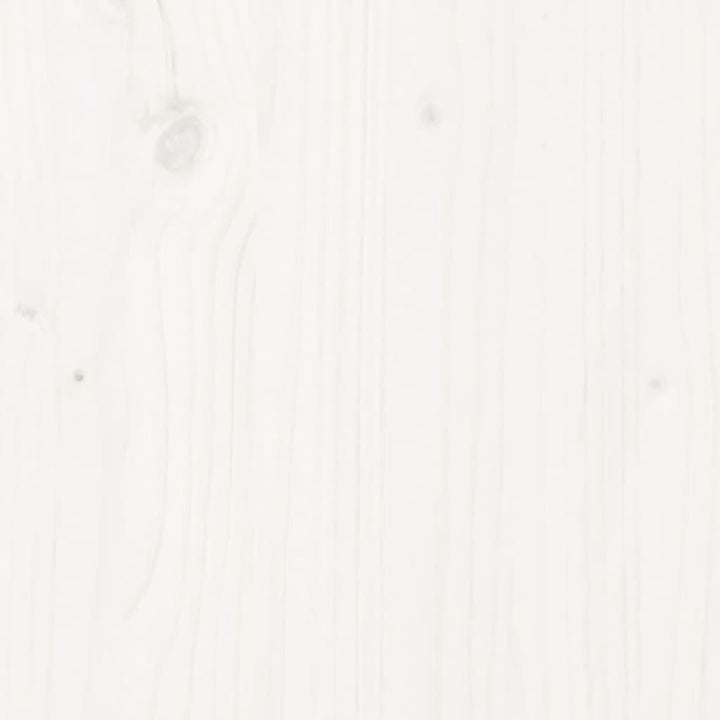 Ensemble De Bar De Jardin 7 Pcs Blanc Bois De Pin Massif