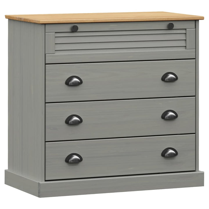 Commode Vigo 80X40X76 Cm Bois Massif De Pin