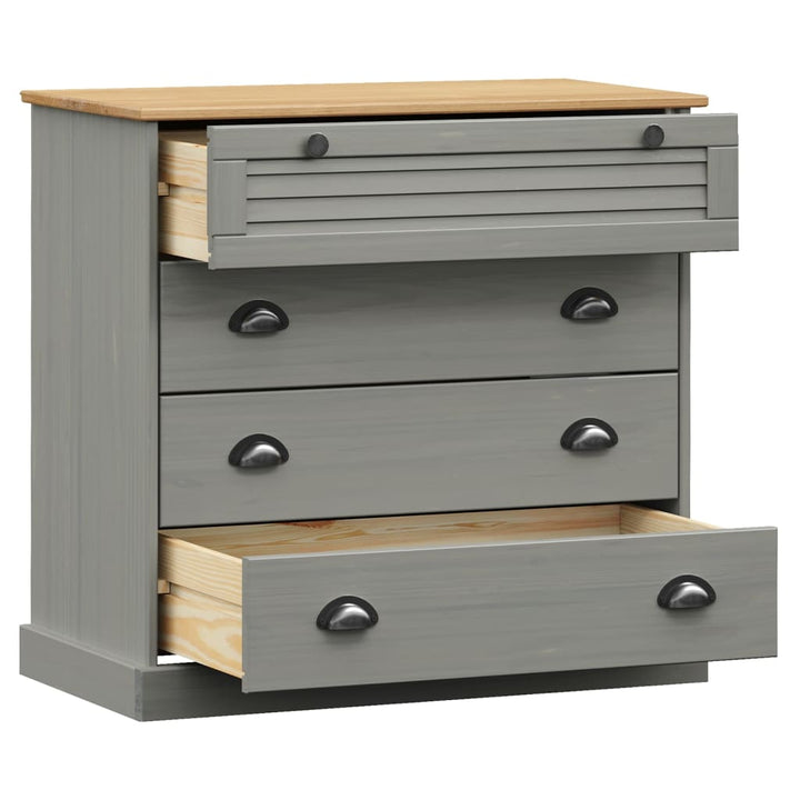Commode Vigo 80X40X76 Cm Bois Massif De Pin