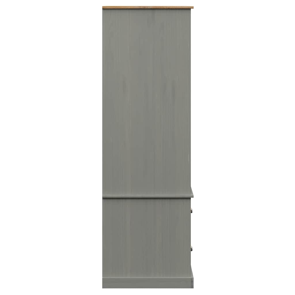 Garde-Robe Vigo 90X55X170 Cm Bois Massif De Pin