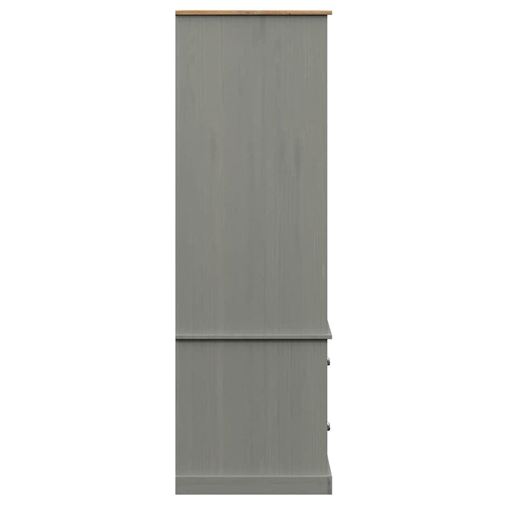 Garde-Robe Vigo 90X55X170 Cm Bois Massif De Pin