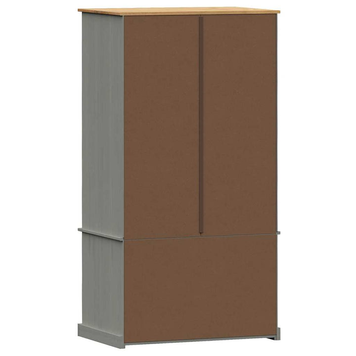Garde-Robe Vigo 90X55X170 Cm Bois Massif De Pin