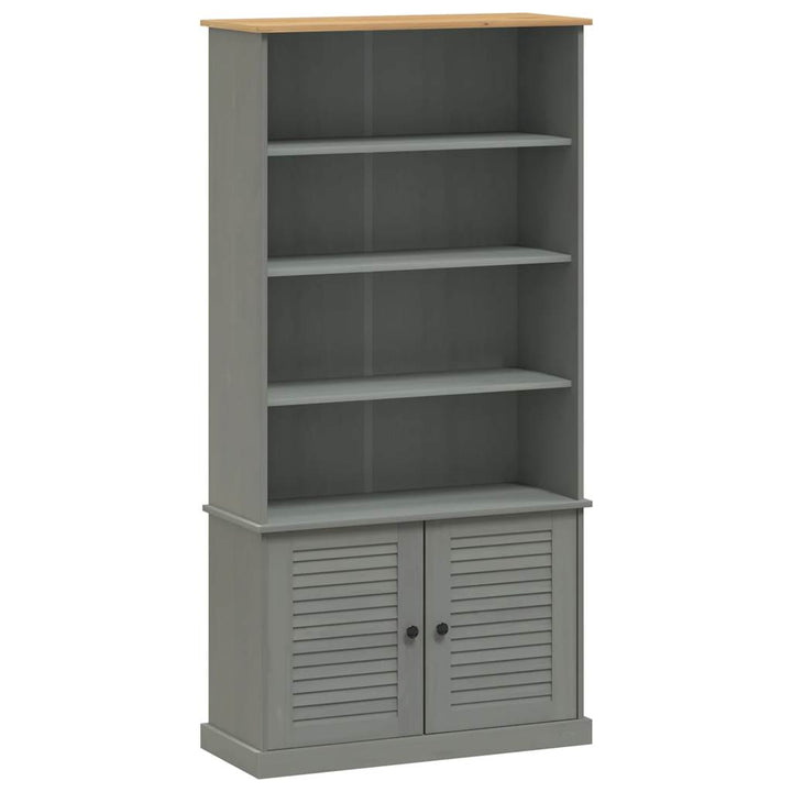 Bibliothèque Vigo 85X35X170 Cm Bois Massif De Pin