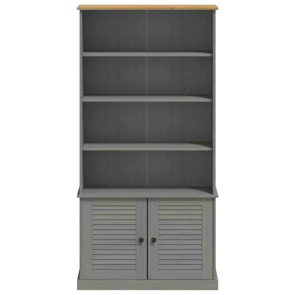 Bibliothèque Vigo 85X35X170 Cm Bois Massif De Pin