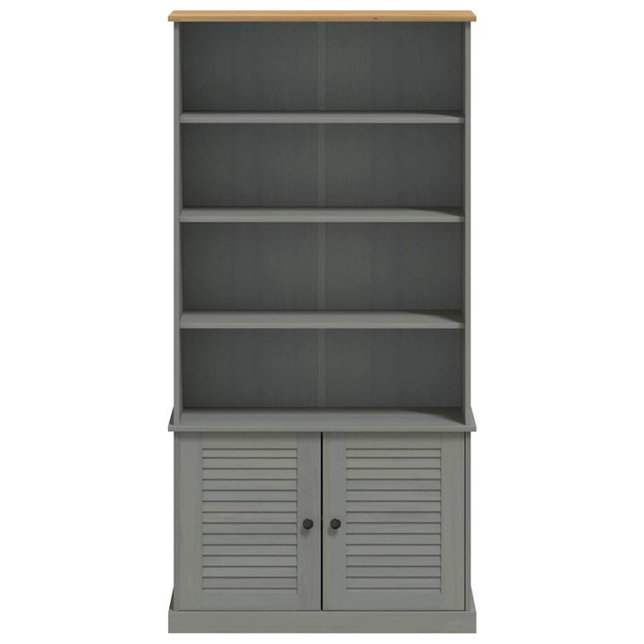 Bibliothèque Vigo 85X35X170 Cm Bois Massif De Pin