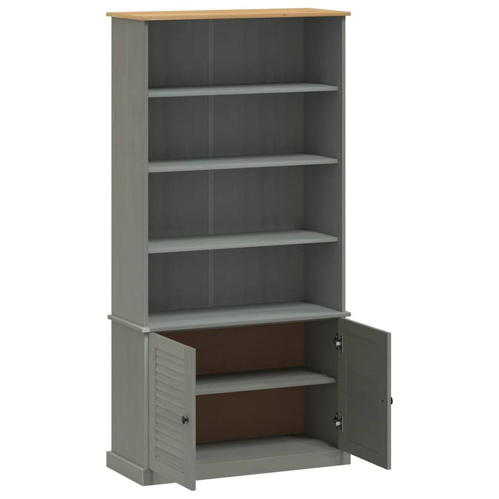 Bibliothèque Vigo 85X35X170 Cm Bois Massif De Pin