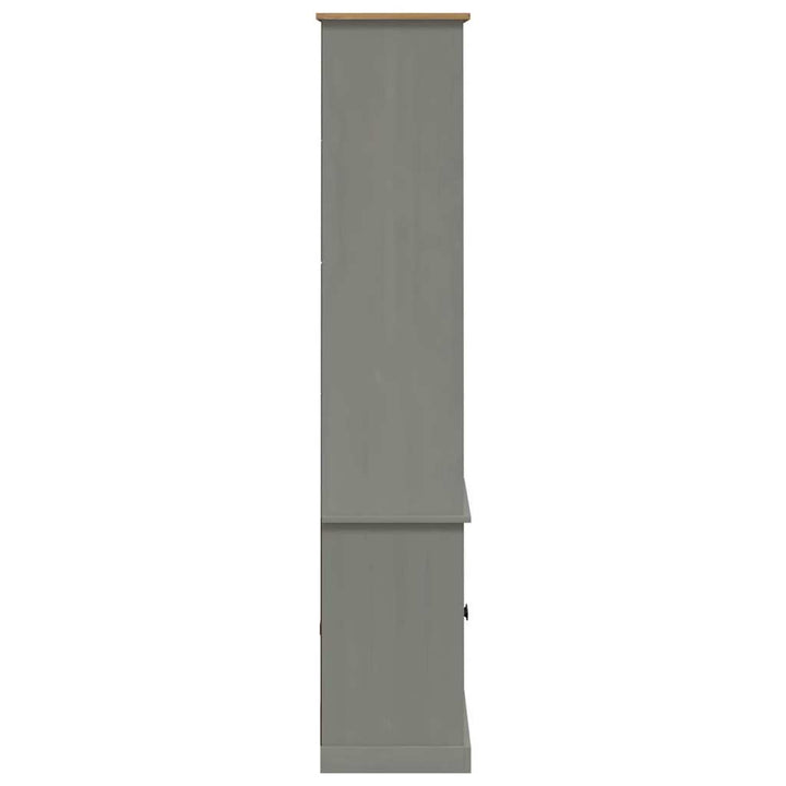 Bibliothèque Vigo 85X35X170 Cm Bois Massif De Pin