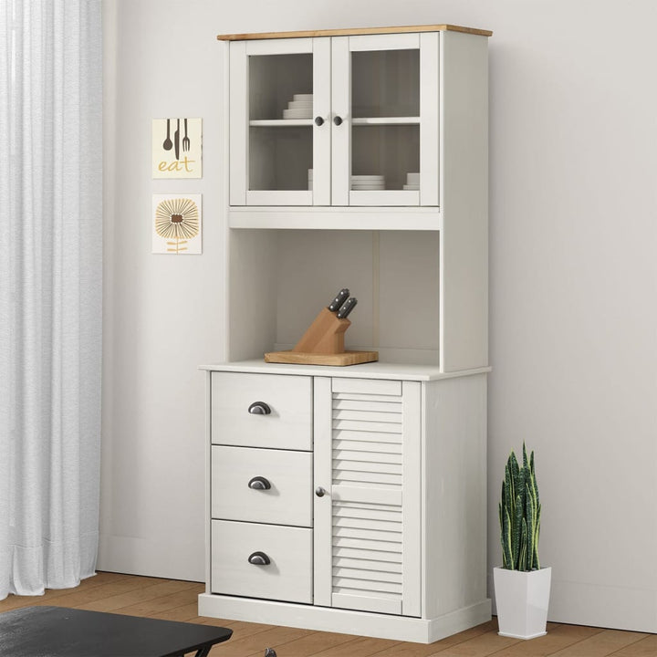 Dessus De Commode Vigo 78X30X100 Cm Bois Massif De Pin