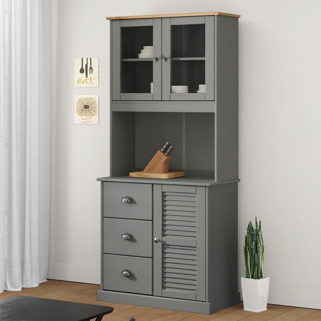 Dessus De Commode Vigo 78X30X100 Cm Bois Massif De Pin