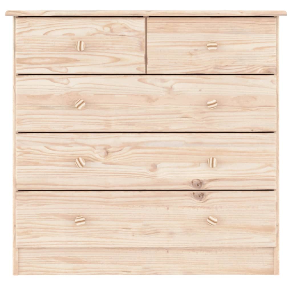 Commode Alta 77X35X73 Cm Bois Massif De Pin