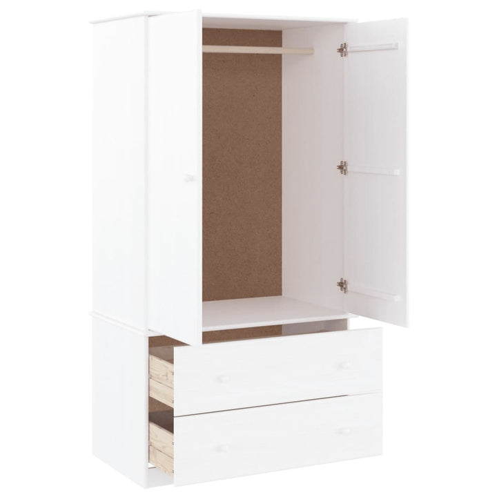 Garde-Robe Alta 90X55X170 Cm Bois Massif De Pin