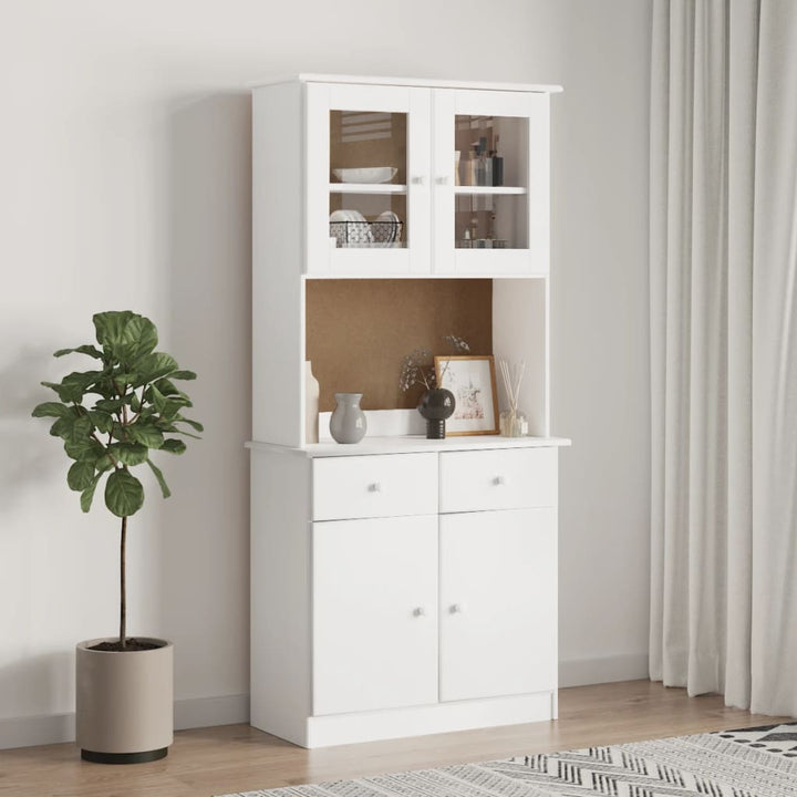 Dessus De Commode Alta 77X30X92 Cm Bois Massif De Pin