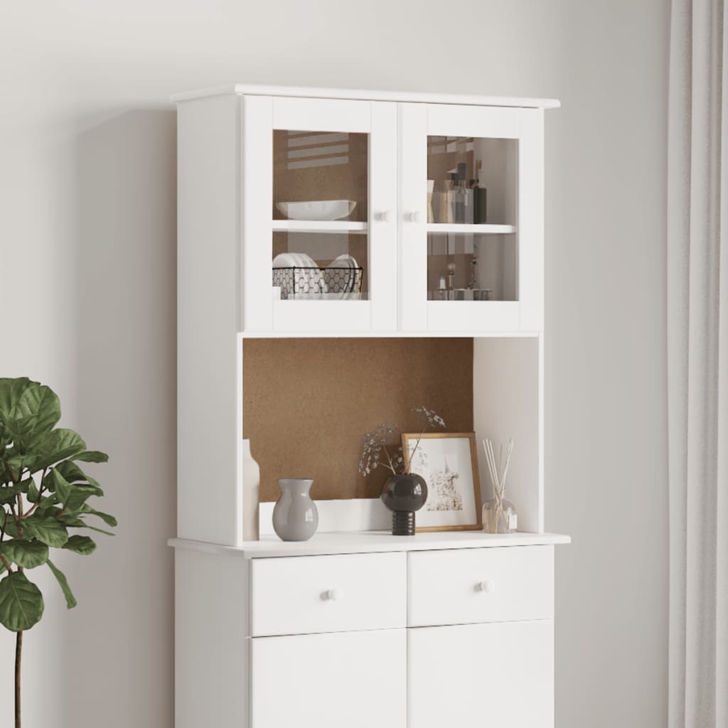Dessus De Commode Alta 77X30X92 Cm Bois Massif De Pin