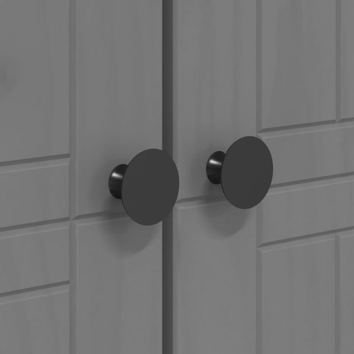 Garde-Robe Bodo 99X53,5X173 Cm Bois Massif De Pin Gris
