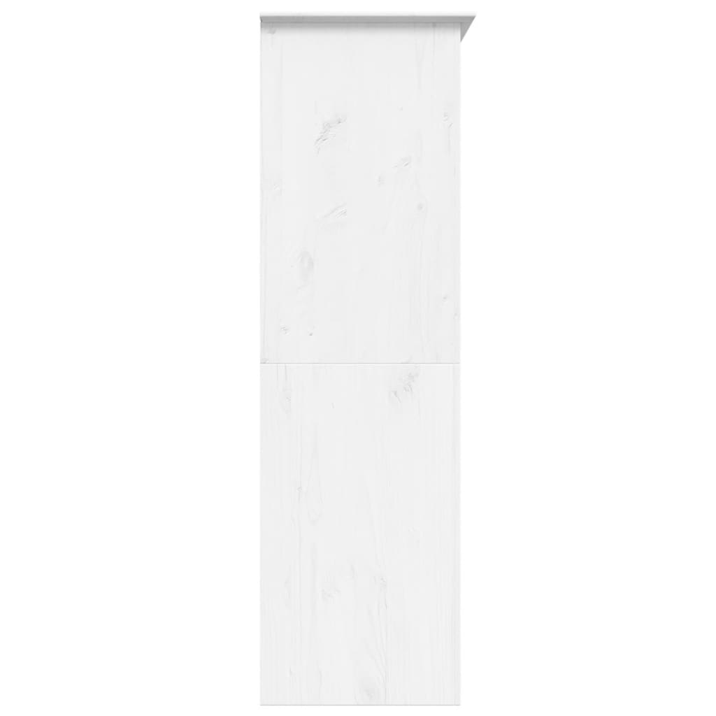 Garde-Robe Bodo 146X53,5X173 Cm Bois Massif De Pin Blanc