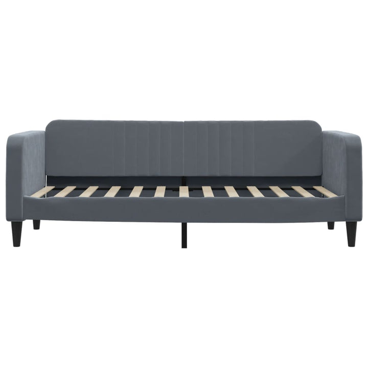 Lit De Repos Velours Gris Foncé