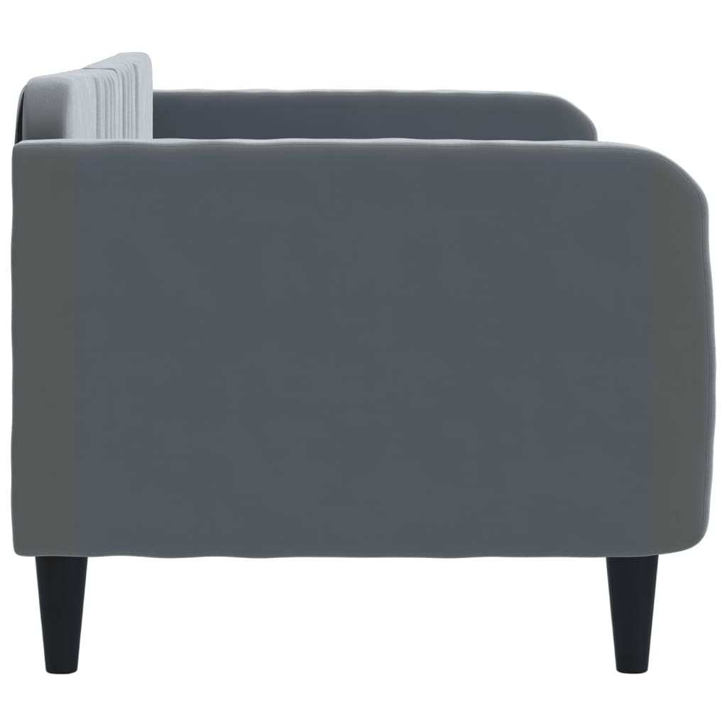 Lit De Repos Velours Gris Foncé