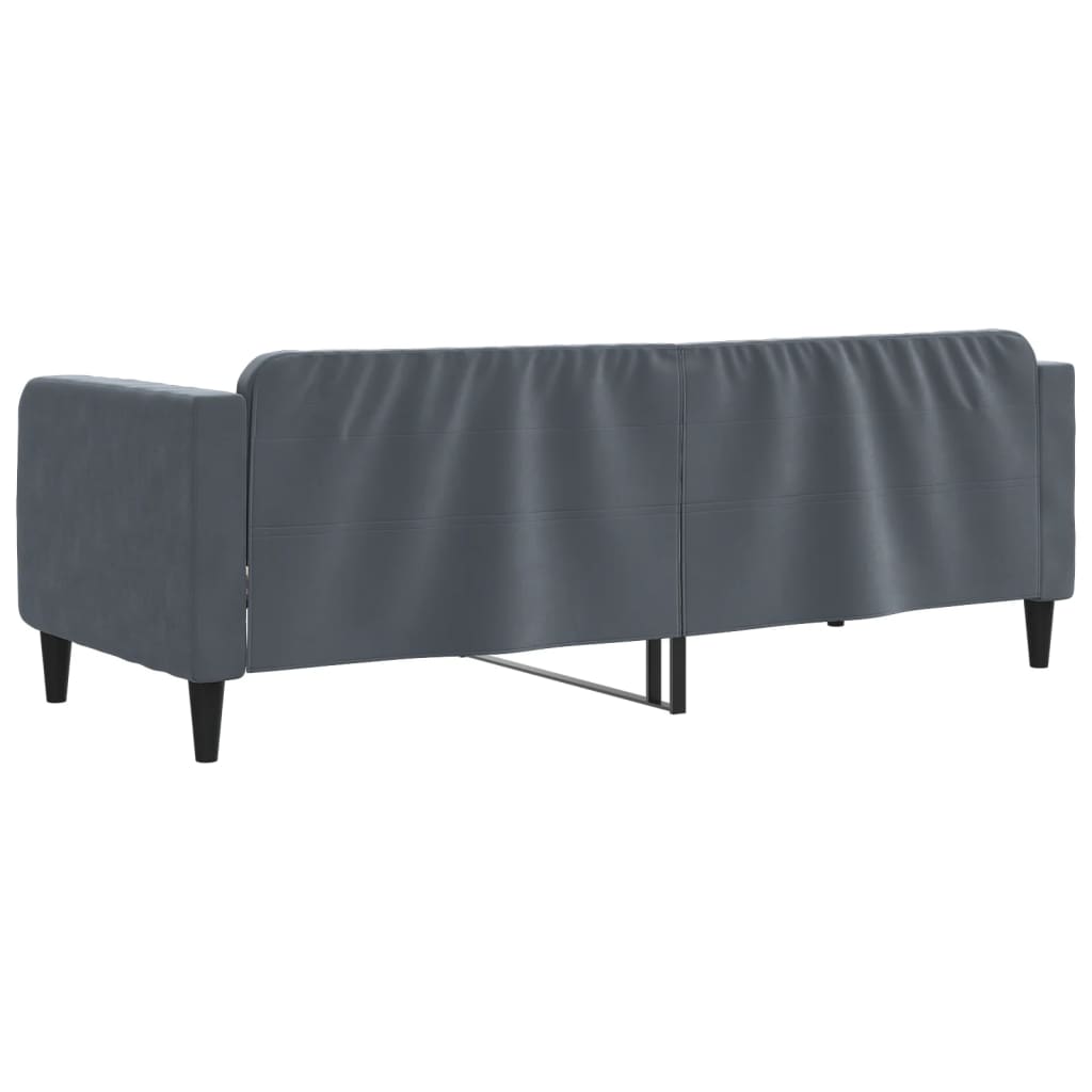 Lit De Repos Velours Gris Foncé