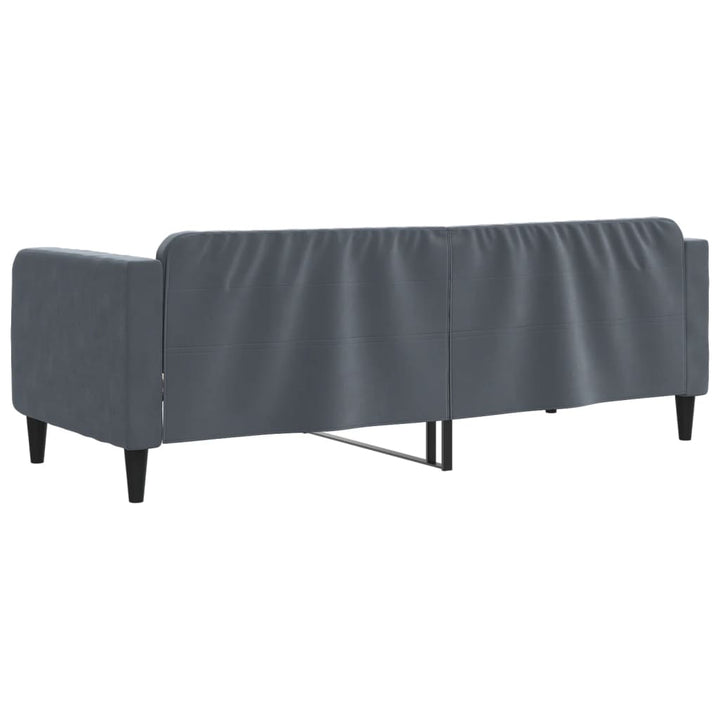 Lit De Repos Velours Gris Foncé