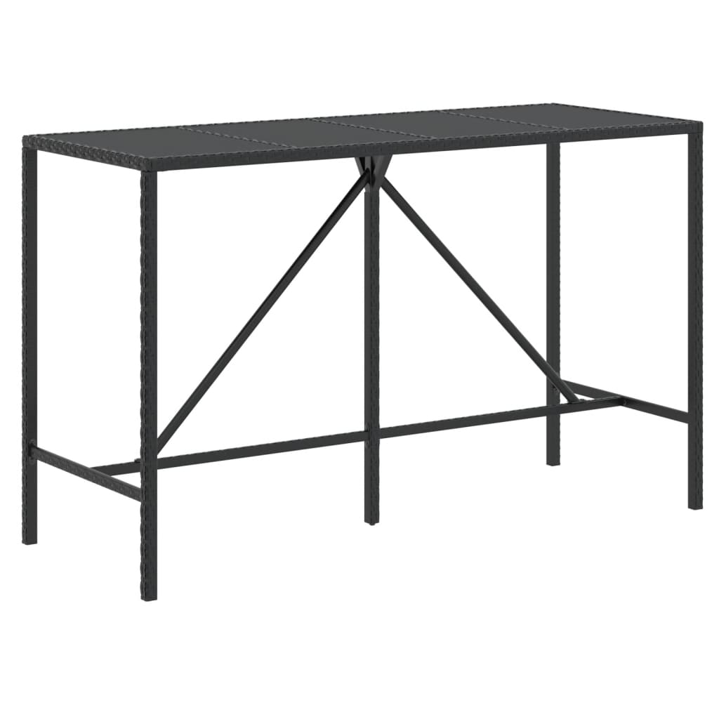 Ensemble De Bar De Jardin 7 Pcs Avec Coussins Poly Rotin