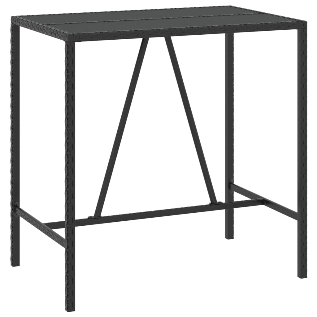 Ensemble De Bar De Jardin 7 Pcs Avec Coussins Poly Rotin