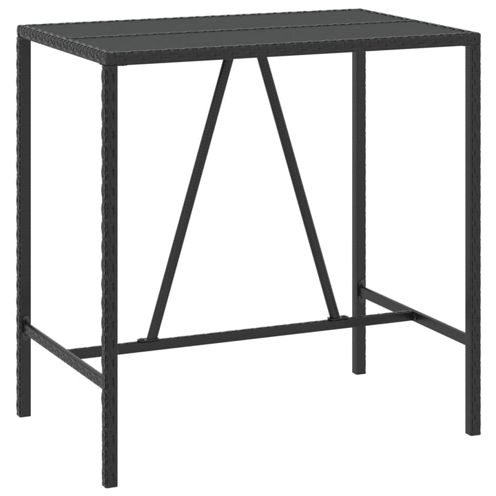 Ensemble De Bar De Jardin 7 Pcs Avec Coussins Poly Rotin
