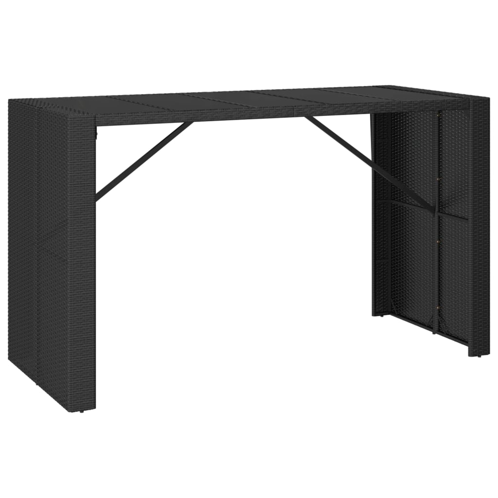 Ensemble De Bar De Jardin 7 Pcs Avec Coussins Poly Rotin